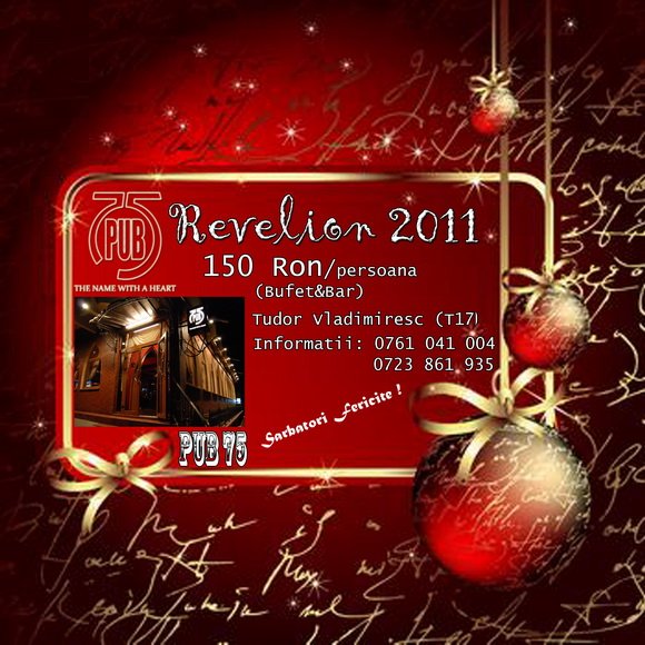 Revelion 2011 la Pub 75