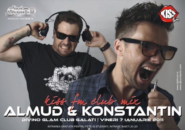DJ Almud & DJ Konstantin la Divino Glam Club din Galaţi