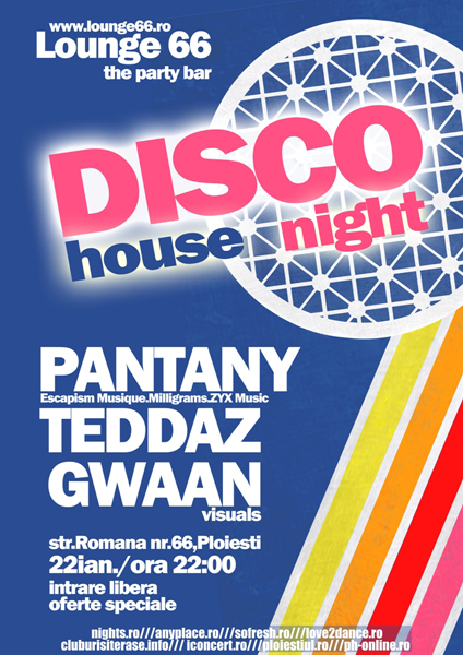 Disco House în Lounge 66 din Ploieşti