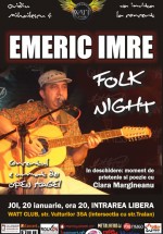 Concert Emeric Imre la Watt Club din Bucureşti