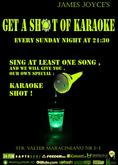 Karaoke la James Joyce’s din Bucureşti