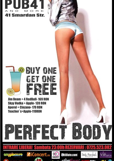 Perfect Body în Pub 41 din Bucureşti