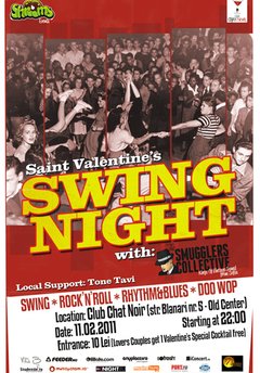 Saint Valentine’s Swing Night cu The Smugglers Collective