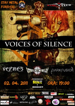 Concert Voices of Silence, Vepres, Conflict Mental şi Dark Fusion la Wings Club din Bucureşti