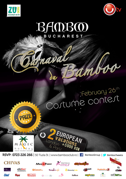 Carnaval du Bamboo în Club Bamboo din Bucureşti