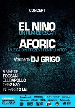 Concert El Nino & Aforic Club Apollo Focsani