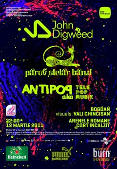 Parov Stelar, John Digweed, Antipop aka Télépopmusik la Arenele Romane din Bucureşti