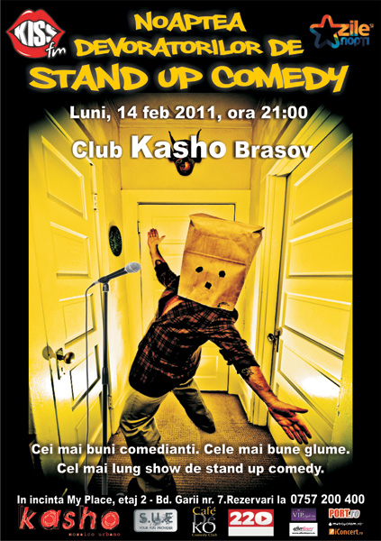 Noaptea Devoratorilor de Stand Up Comedy în Club Kasho Braşov