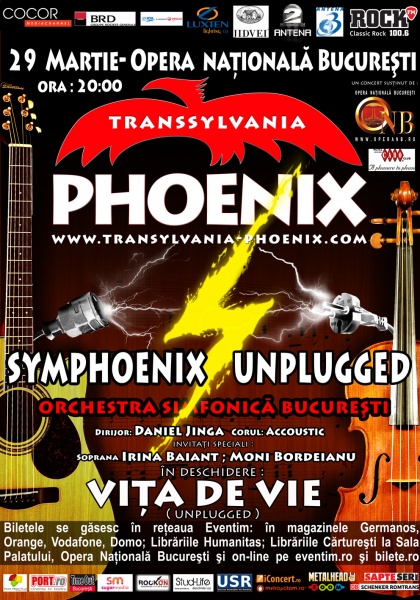 Symphoenix Unplugged Opera Nationala Romana Bucuresti