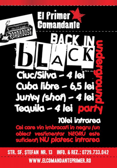 Back in black – Underground Party – martisoROCK