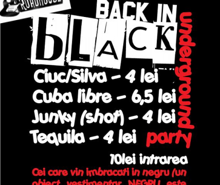 Back in black – Underground Party – martisoROCK