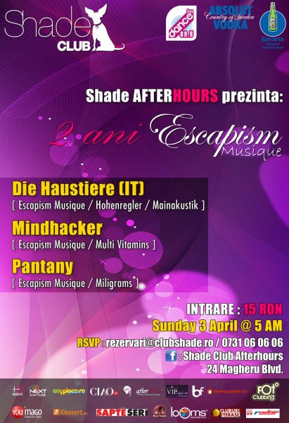 Die Haustiere în Club Shade din Bucureşti