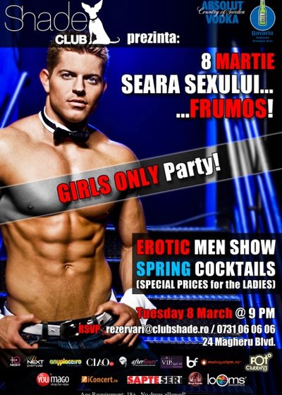 Seara sexului frumos în Club Shade din Bucureşti