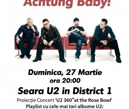 Proiecţie U2 în District 1 din Cluj-Napoca