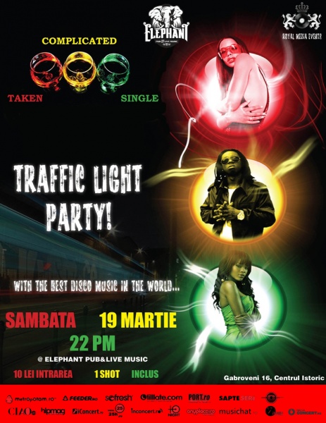 Traffic Light Party în Elephant Pub din Bucureşti