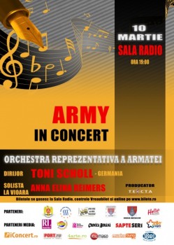 Army in Concert (Toni Scholl) la Sala Radio din Bucureşti