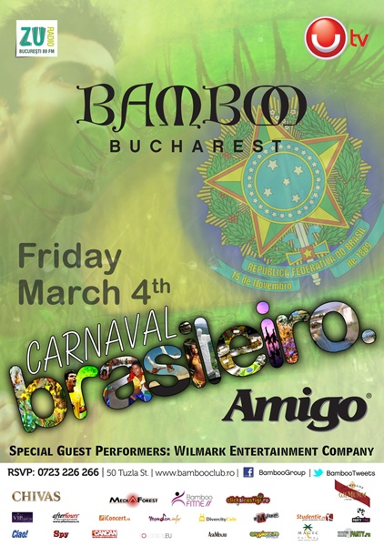 Carnavalul Brazilian în Bamboo Bucureşti