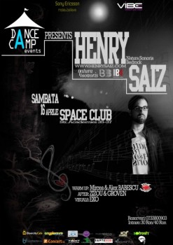 Henry Saiz mixează în Space Club din Bucureşti