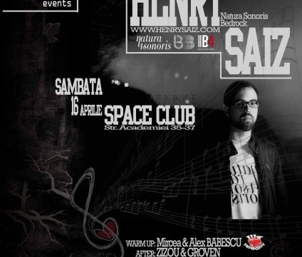 Henry Saiz în Space Club din Bucureşti
