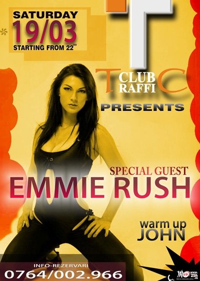 Emmie Rush în Traffic Club din Craiova