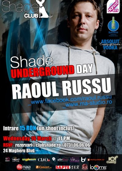 Raoul Russu în Club Shade din Bucureşti