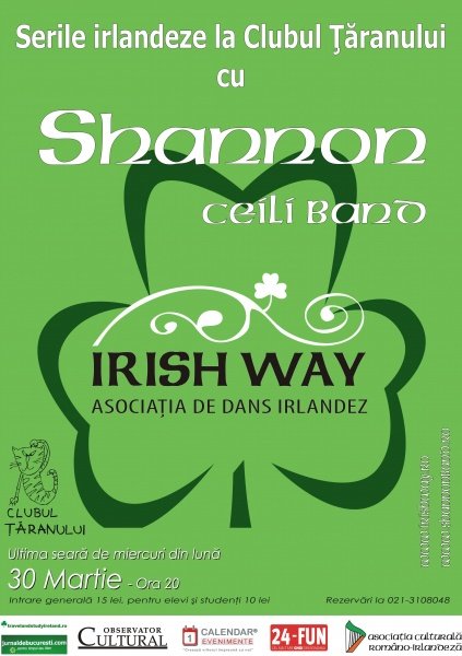 Shannon şi Irish Way la Clubul Ţăranului din Bucureşti