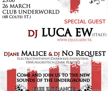 DJ Luca EW în Club Underworld din Bucureşti