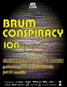 Concert Brum Conspiracy în Elephant Pub din Bucureşti