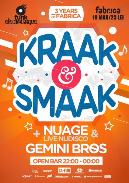 Kraak&Smaak în Club Fabrica din Bucureşti