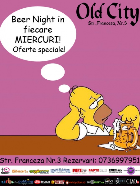 Beer Night în Old City Franceză din Bucureşti