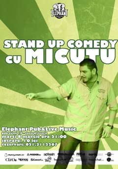 Stand-up comedy cu Micutzu în Elephant Pub din Bucureşti
