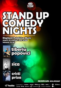 Stand-Up Comedy Nights în Elephant Pub din Bucureşti