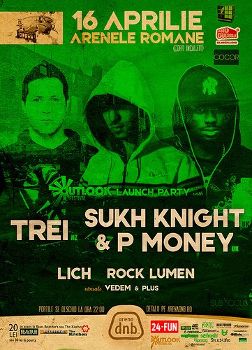 Trei, Sukh Knight şi P-Money la Arenele Romane din Bucureşti