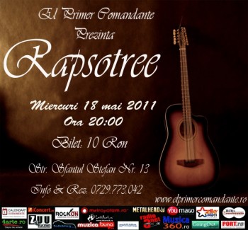 Concert Rapsotree la Club El Primer Comandante din Bucureşti
