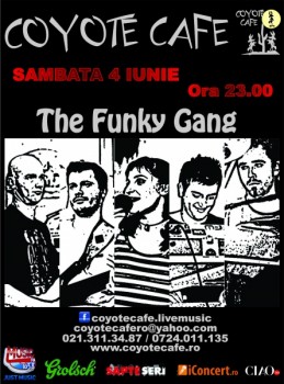 Concert The Funky Gang în Coyote Cafe din Bucureşti