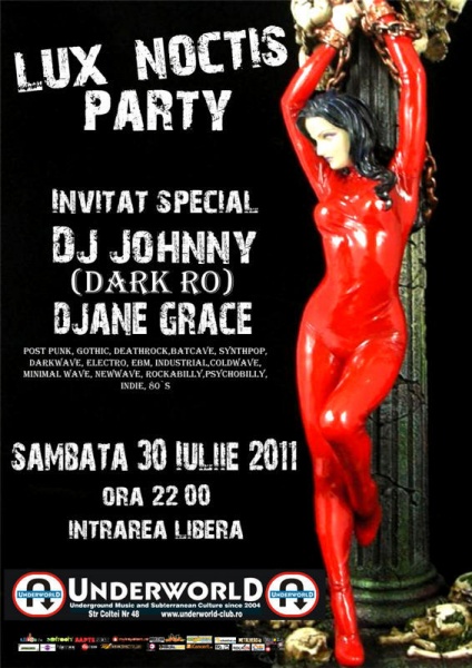 Lux Noctis Party în Club Underworld din Bucureşti