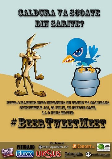 BeerTweetMeet în Coyote Cafe din Bucureşti