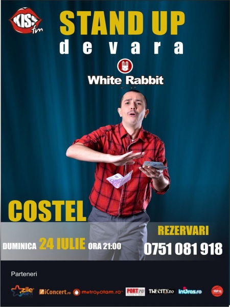 Stand-up comedy cu Costel în White Rabbit din Sibiu