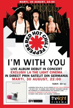 Concert Red Hot Chili Peppers la The Light Cinema din Bucureşti