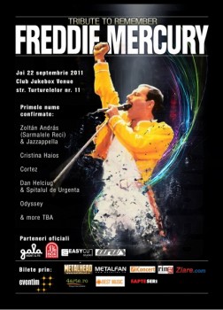 Tribute to Remember: Freddie Mercury în Jukebox Venue din Bucureşti