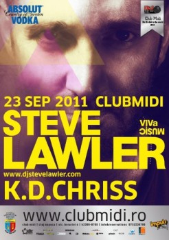 Steve Lawler şi K.D.Chriss în Club Midi din Cluj-Napoca
