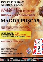 Concert Magda Puşcaş în Mojo Brit Room din Bucureşti
