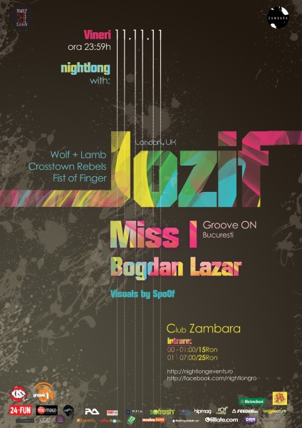 Jozif la NighTLonG în Club Zambara din Timişoara