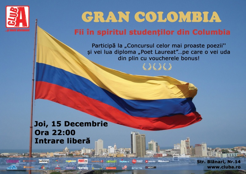 Gran Colombia în Club A din Bucureşti
