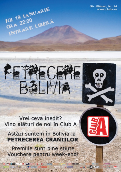 Petrecere Bolivia în Club A din Bucureşti