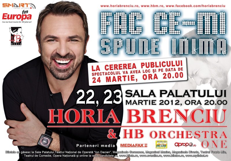 Afis HB Sala Palatului al III-lea concert