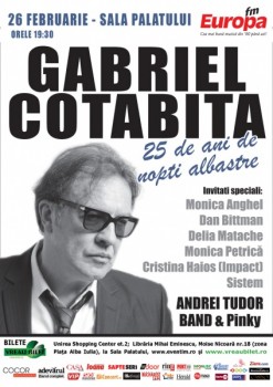 Concert Gabriel Cotabiţă la Sala Palatului din Bucureşti