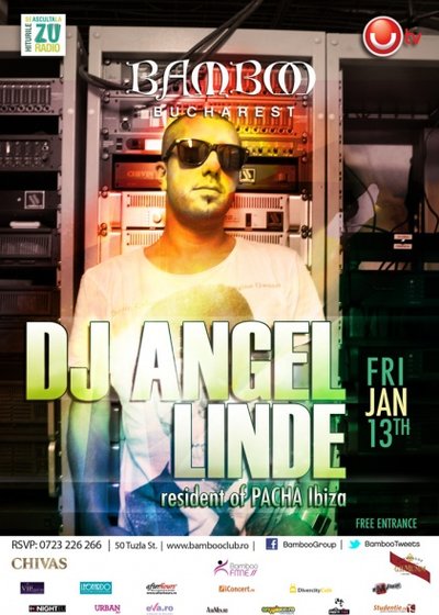 DJ Angel Linde în Bamboo Club din Bucureşti