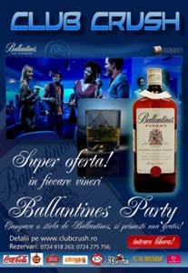Ballantines Party in Club Crush din Constanta
