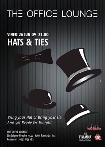 Hats & Ties in The Office Lounge din Iasi